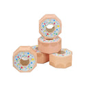 100pcs Wedding Candy Boxes Gift Packaging Doughnut Biscuit Box Paper Party Favor - Baby pink