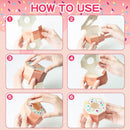 100pcs Wedding Candy Boxes Gift Packaging Doughnut Biscuit Box Paper Party Favor - Baby pink