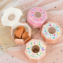 100pcs Wedding Candy Boxes Gift Packaging Doughnut Biscuit Box Paper Party Favor - Baby pink