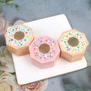 100pcs Wedding Candy Boxes Gift Packaging Doughnut Biscuit Box Paper Party Favor - Baby pink