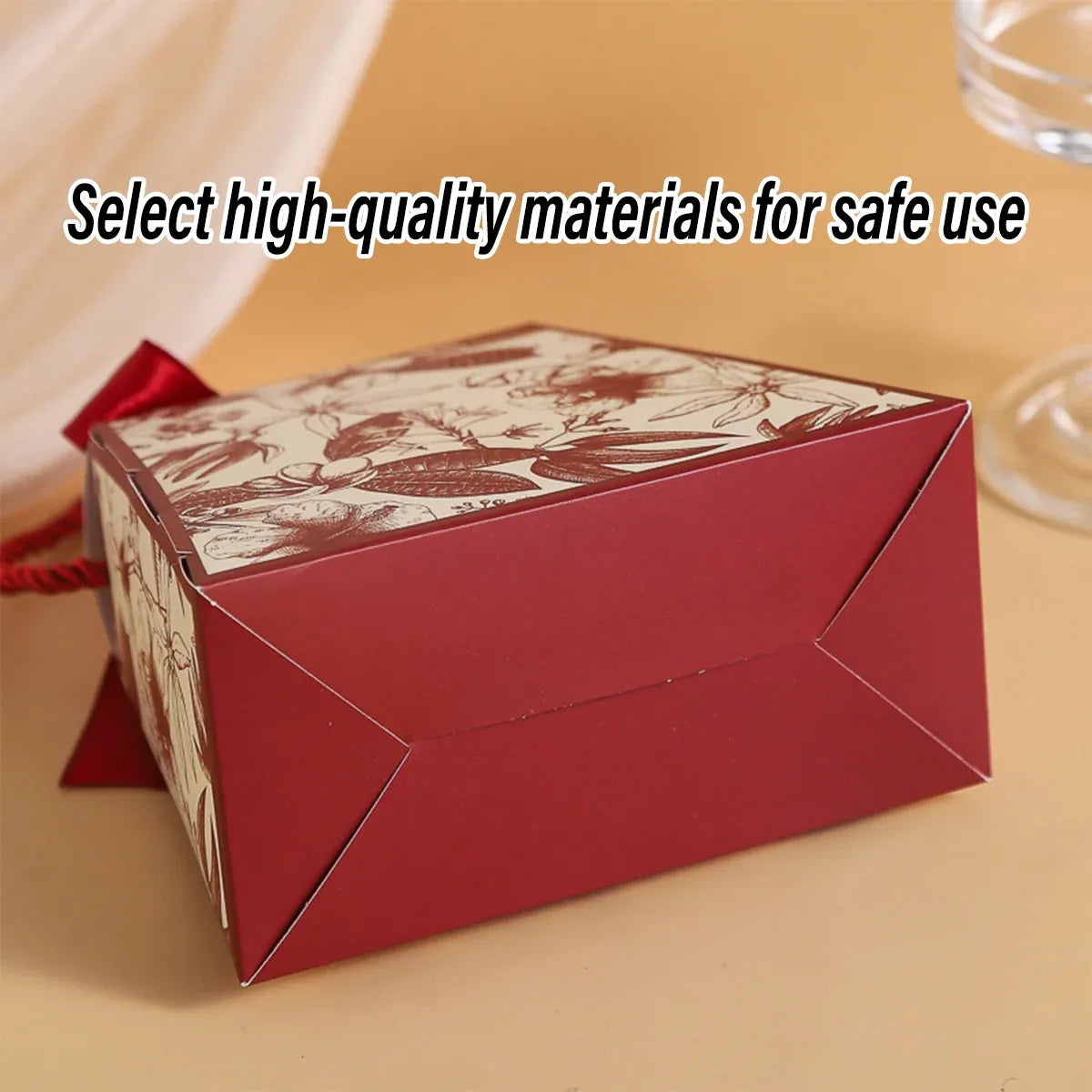 50pcs Wedding Candy Box Gift Box for Party Favors Decorative Candy Packaging - Champagne