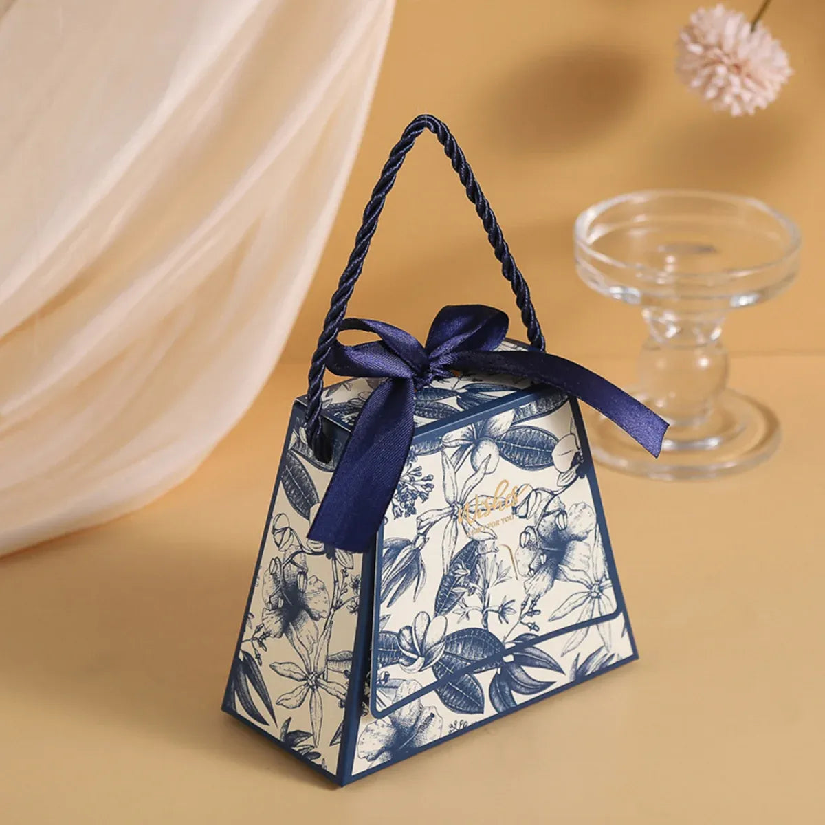 50pcs Wedding Candy Box Gift Box for Party Favors Decorative Candy Packaging - Champagne