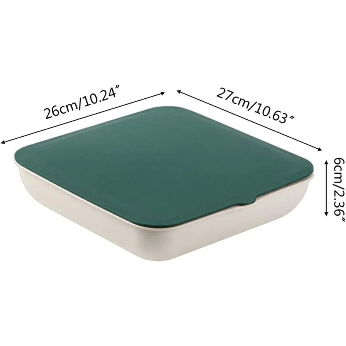 Plastic Fruit Plate Candy Box Dried Fruit Storage Box Snacks Nuts Tray Holder - Green