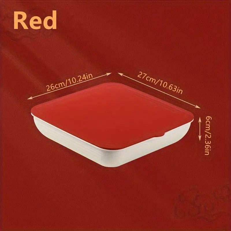 Plastic Fruit Plate Candy Box Dried Fruit Storage Box Snacks Nuts Tray Holder - Green