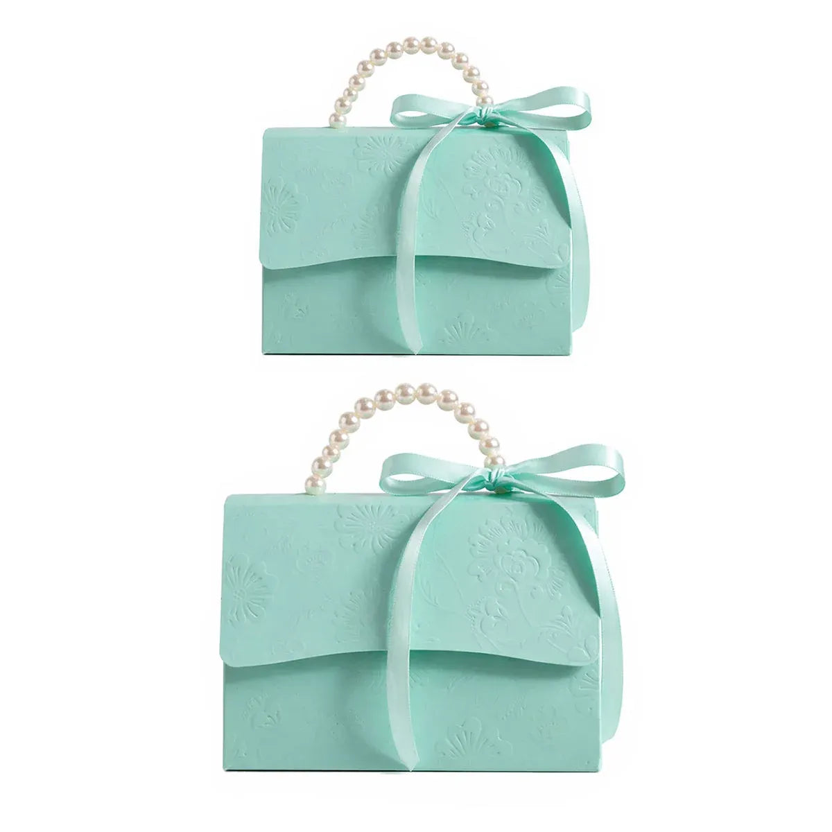 20pcs Pearl Handle Gift Box Set Wedding Favour Candy Box Party Packaging - S