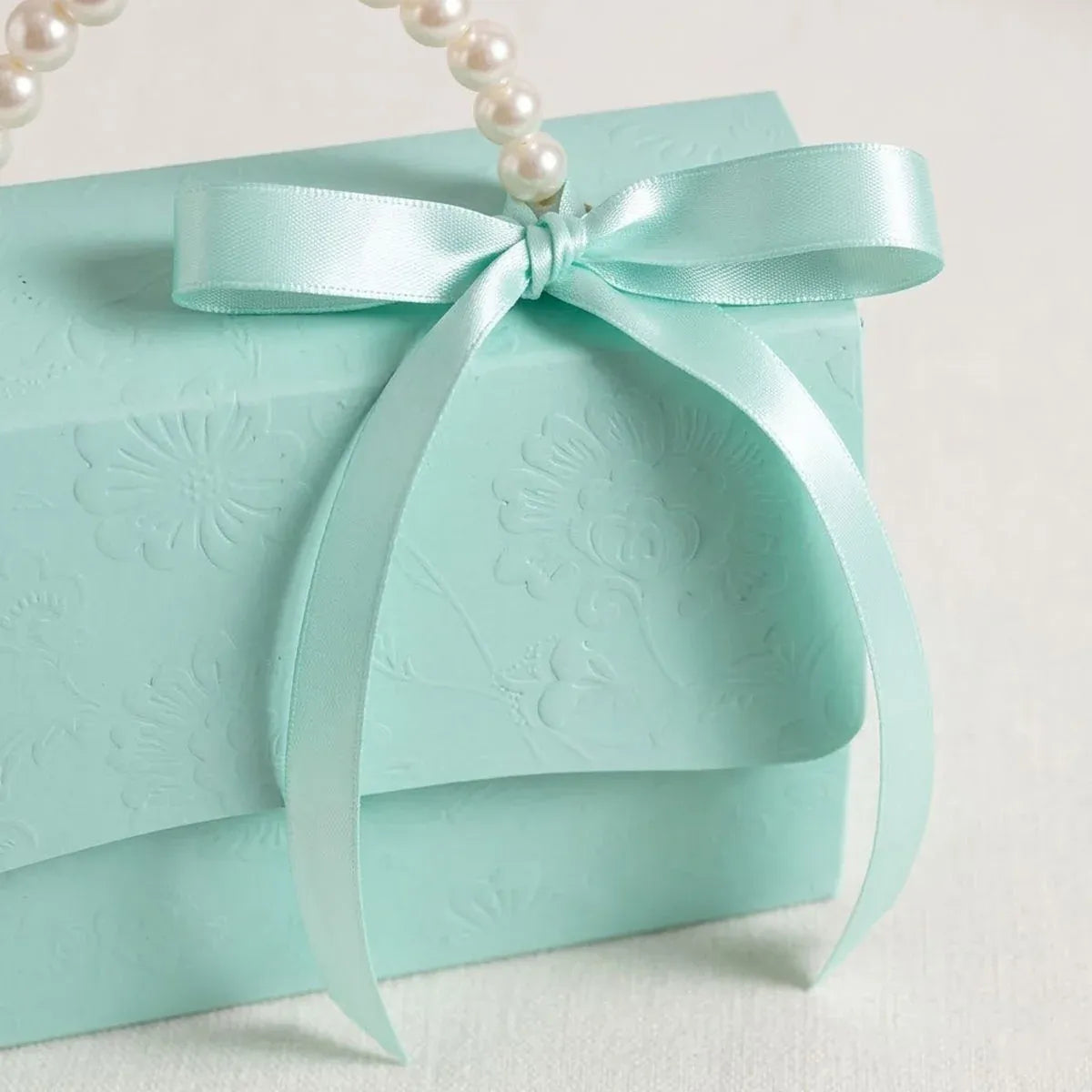 20pcs Pearl Handle Gift Box Set Wedding Favour Candy Box Party Packaging - S