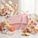 20pcs Pink Pearl Handle Gift Box Set Wedding Favour Candy Party Packaging - S