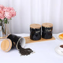 Ceramic Sealed Storage Jar Kitchen Spice Coffee Tea Container Airtight Canister - White