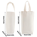 10pcs Portable Wine Bag Canvas Burlap Bottle Packing Holder for Gift Storage - 30x15x8cm