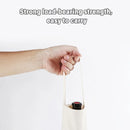 10pcs Portable Wine Bag Canvas Burlap Bottle Packing Holder for Gift Storage - 30x15x8cm