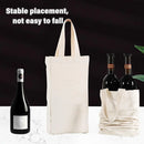 10pcs Portable Wine Bag Canvas Burlap Bottle Packing Holder for Gift Storage - 30x15x8cm