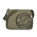 Canvas Shoulder Messenger Bag Large Capacity Travel Laptop Crossbody Bag