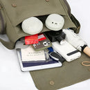 Canvas Shoulder Messenger Bag Large Capacity Travel Laptop Crossbody Bag