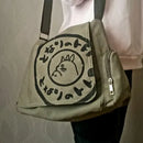 Canvas Shoulder Messenger Bag Large Capacity Travel Laptop Crossbody Bag