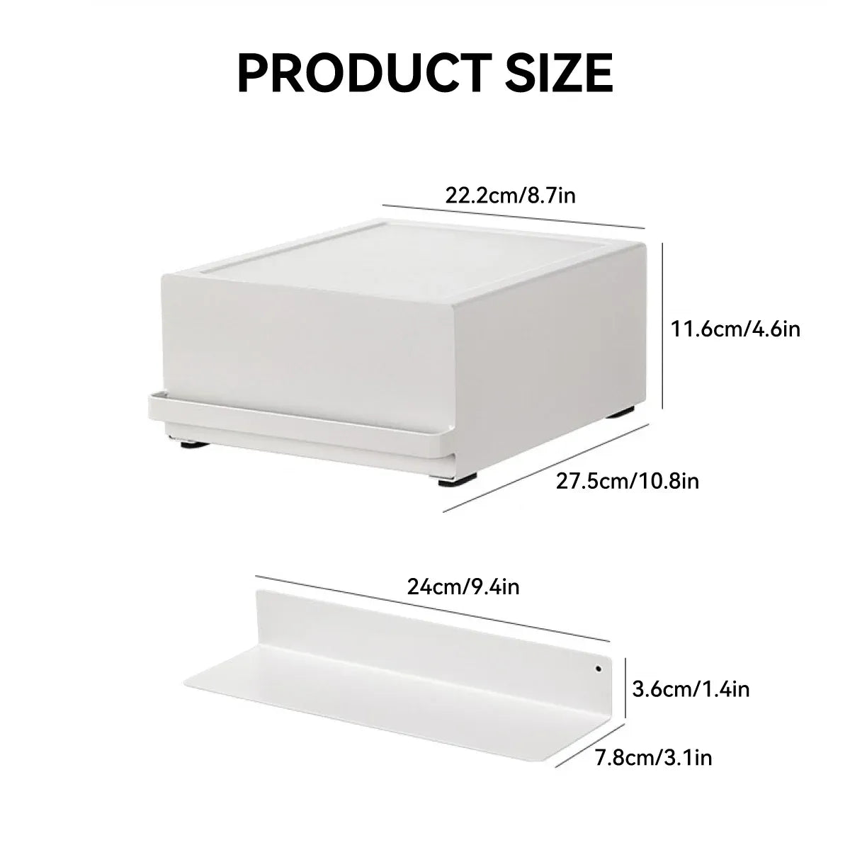 Coffee Pod Storage Drawer Space Saving Organizer for Home Countertop Cabinet - Black