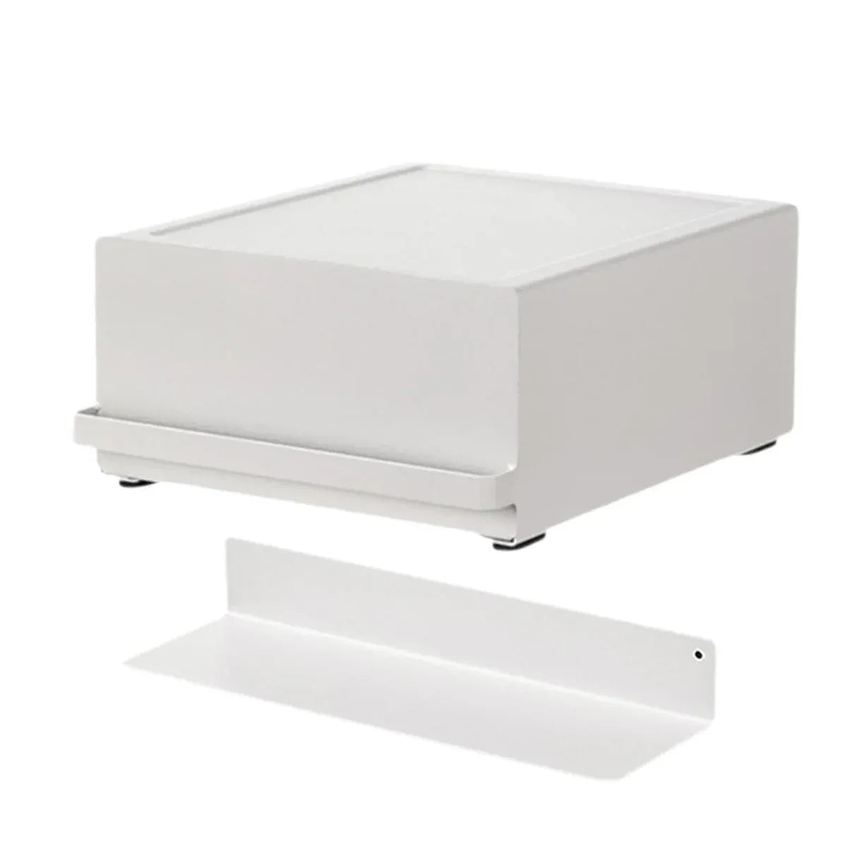 Coffee Pod Storage Drawer Space Saving Organizer for Home Countertop Cabinet - White