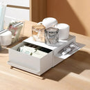 Coffee Pod Storage Drawer Space Saving Organizer for Home Countertop Cabinet - White