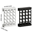 Wall Mounted Coffee Capsule Storage Rack SpaceSaving for Kitchen Cafe Countertop - Black