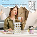 Wall Mounted Coffee Capsule Storage Rack SpaceSaving for Kitchen Cafe Countertop - Black