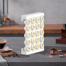 Wall Mounted Coffee Capsule Storage Rack SpaceSaving for Kitchen Cafe Countertop - Black