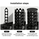 Coffee Pod Carousel Organiser 40 Capacity Rotating for Coffee Bar