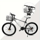 Foldable Bicycle Basket Front and Rear Hanging Storage Rack Bike Accessories - Black