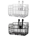 Foldable Bicycle Basket Front and Rear Hanging Storage Rack Bike Accessories - Silver