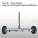 High Pressure Washer Surface Cleaner Attachment For Floor Car Chassis Cleaning