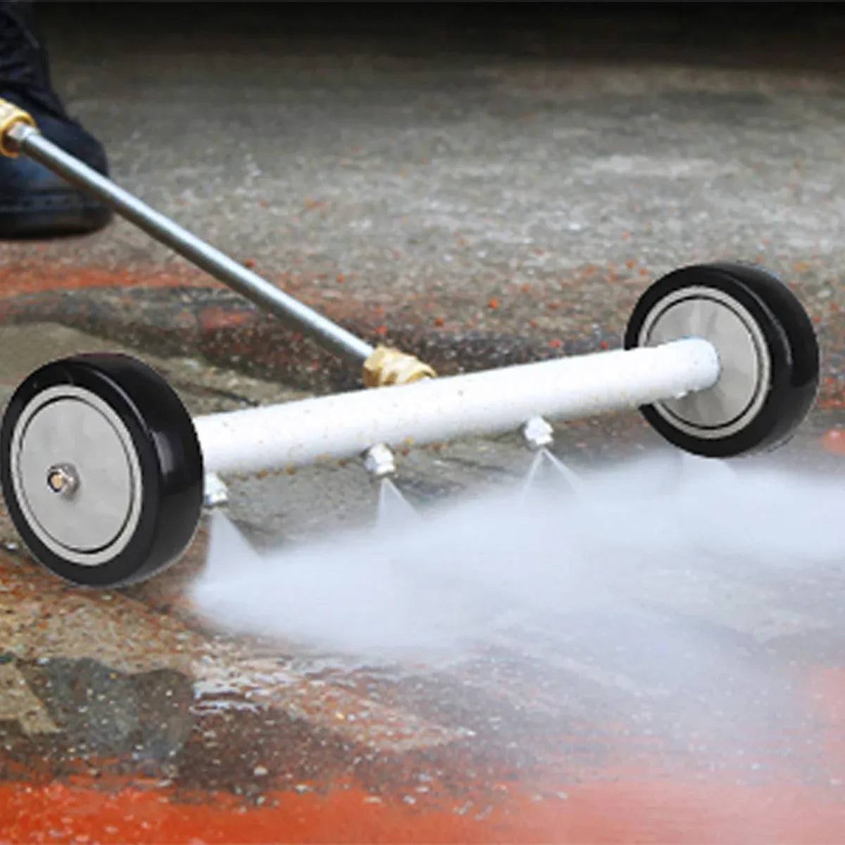 High Pressure Washer Surface Cleaner Attachment For Floor Car Chassis Cleaning