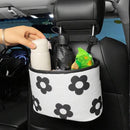 Hanging Backseat Storage Organiser Box for Car Rubbish and Essentials - Flower