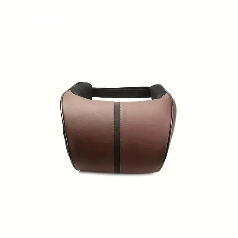 Car Headrest Neck Pillow for Comfortable Travel Support Memory Foam Car Pillow - Brown