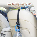 2pcs Car Hooks Seat Back Hooks Multifunctional Vehicle Storage Organizer Hanger