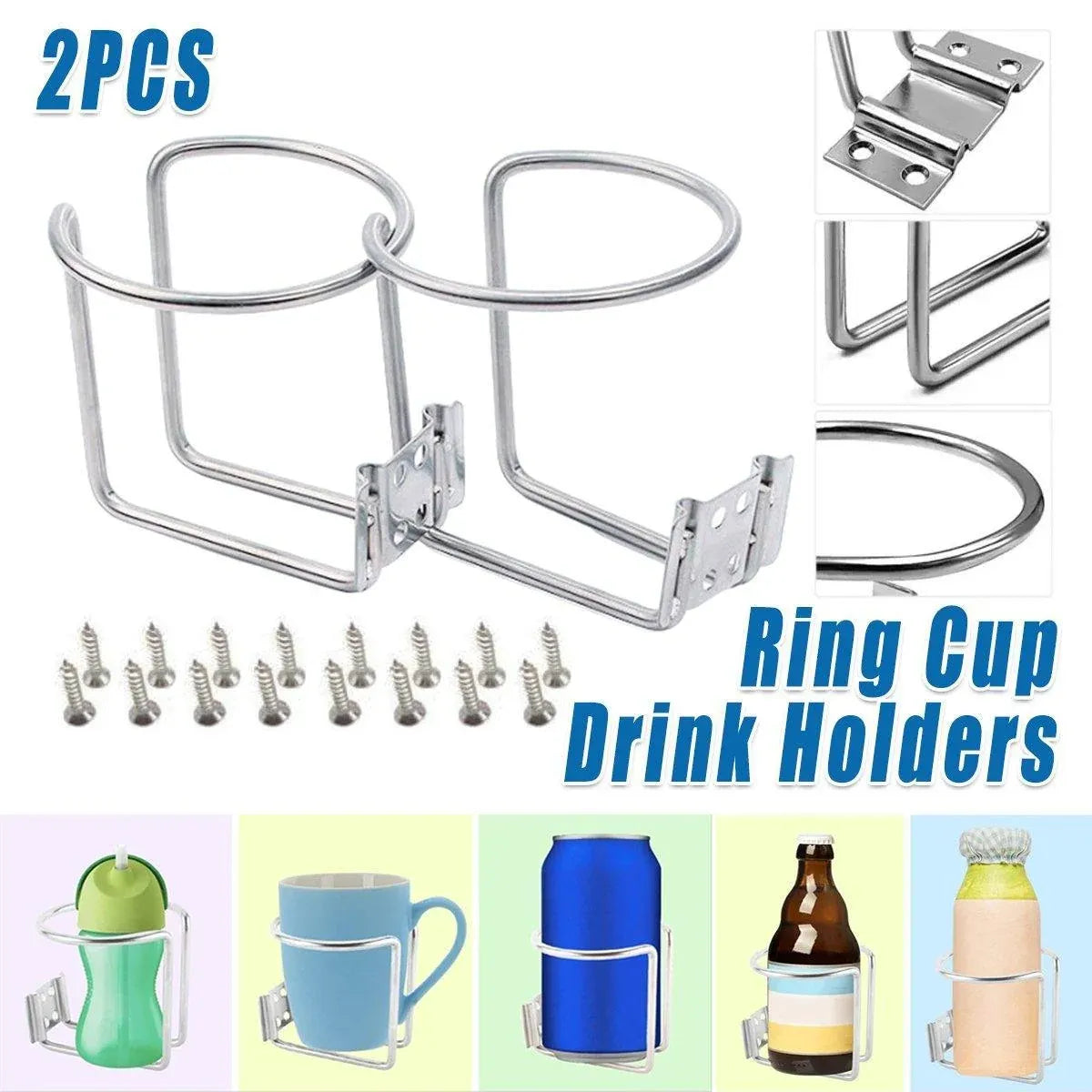 2pcs Car Cup Holder Drink Bottle Holder Universal Vehicle Mug Holder for Travel