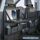 Backrest Storage Organizer Bag with Foldable Table for Vehicle Travel and Daily Use