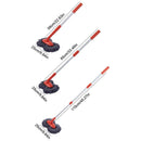 1-Piece Extendable Double-Head Car Wash Mop, Orange and Grey