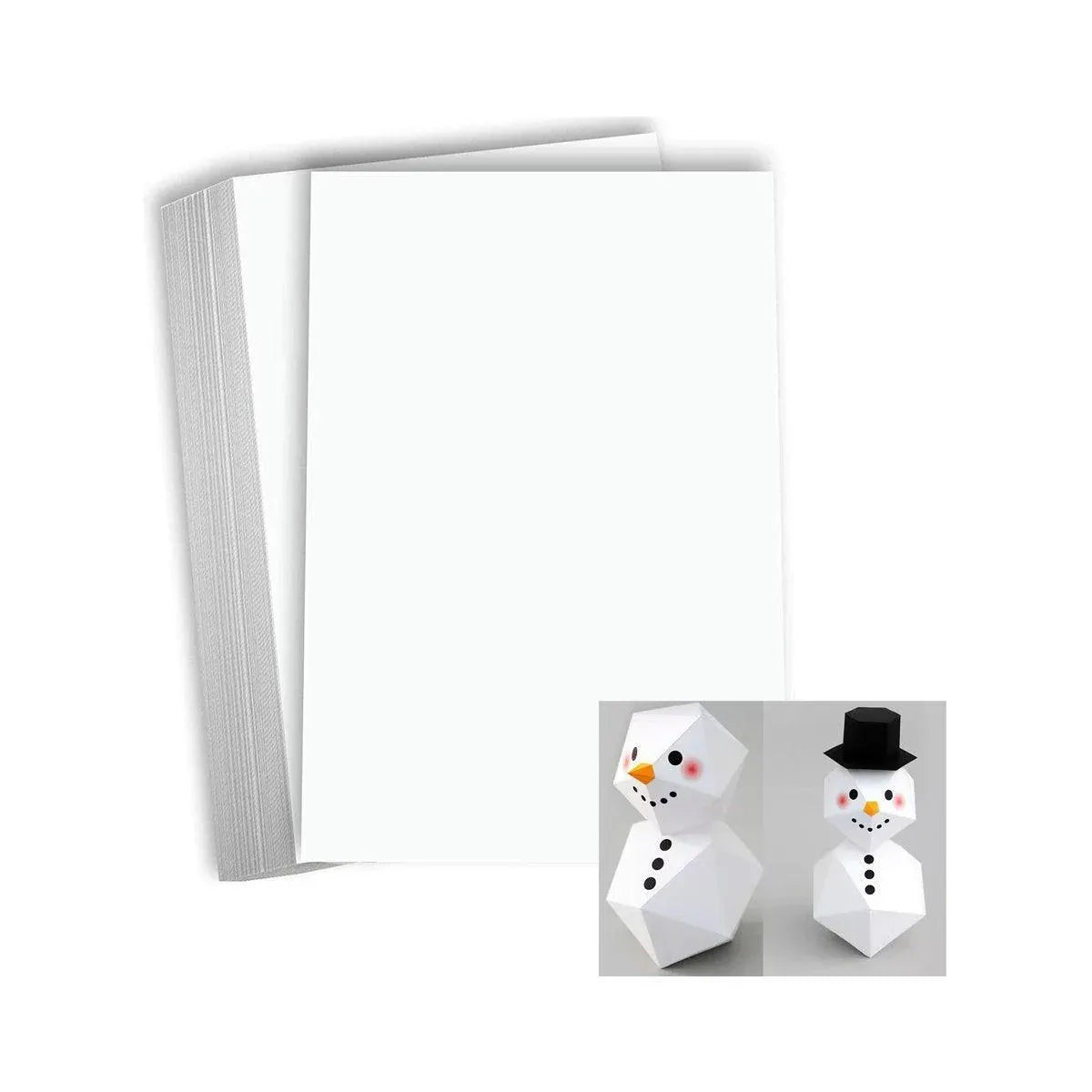 Premium A4 Card Stock 50PCS All Wood White Cardstock Paper for Printing Art