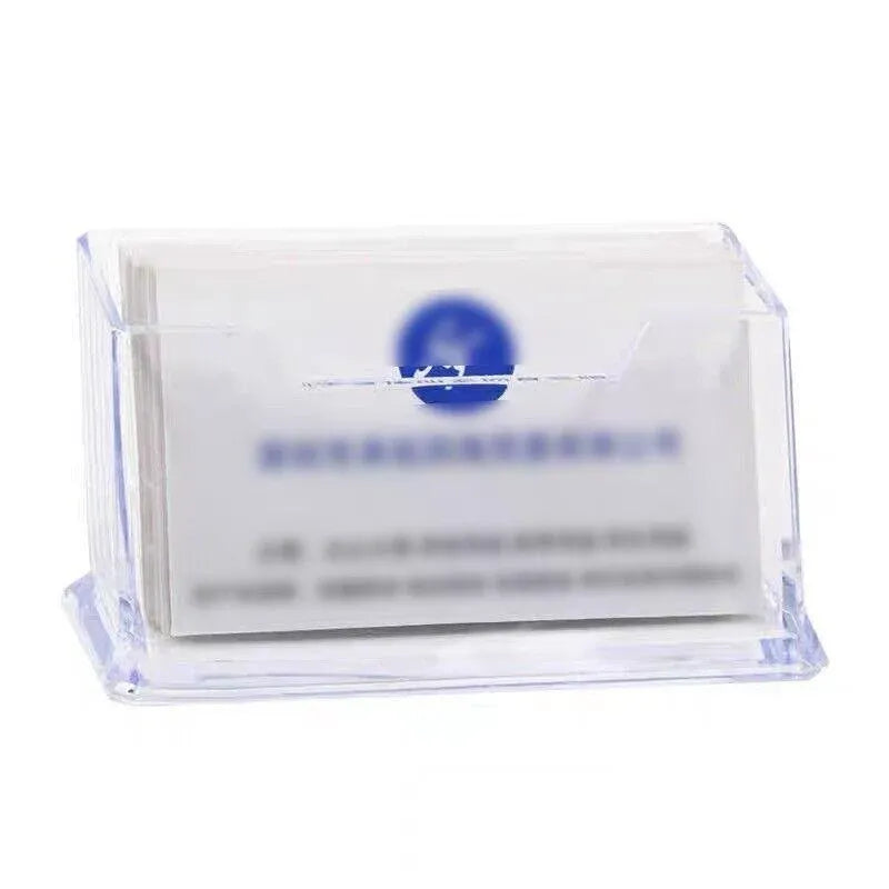 10 X Clear PMMA Business Card Holders for Desktop Display - 10PCS