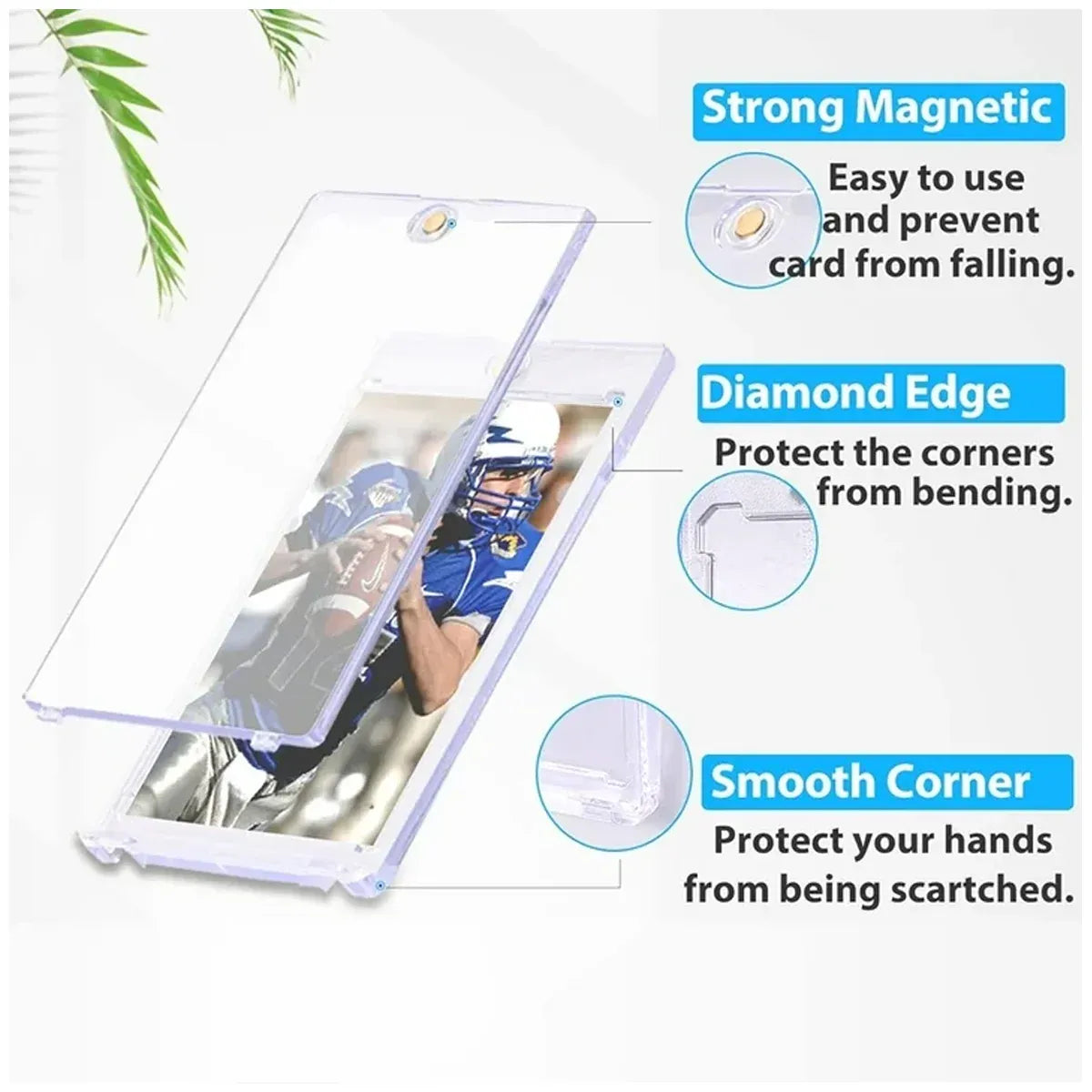 Magnetic Card Sleeve Protector UV Protection Anti Scratch for Cards