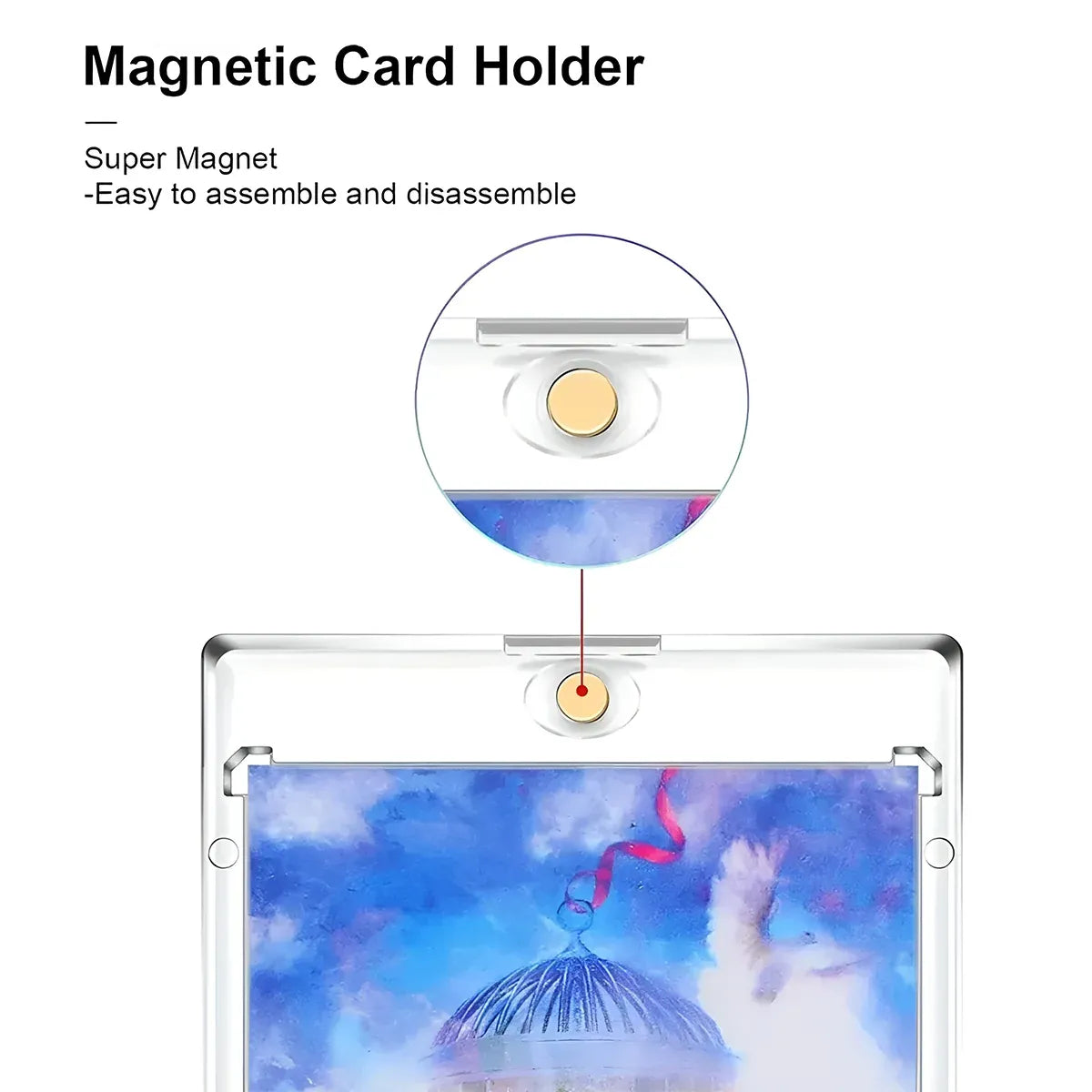 Magnetic Card Sleeve Protector UV Protection Anti Scratch for Cards