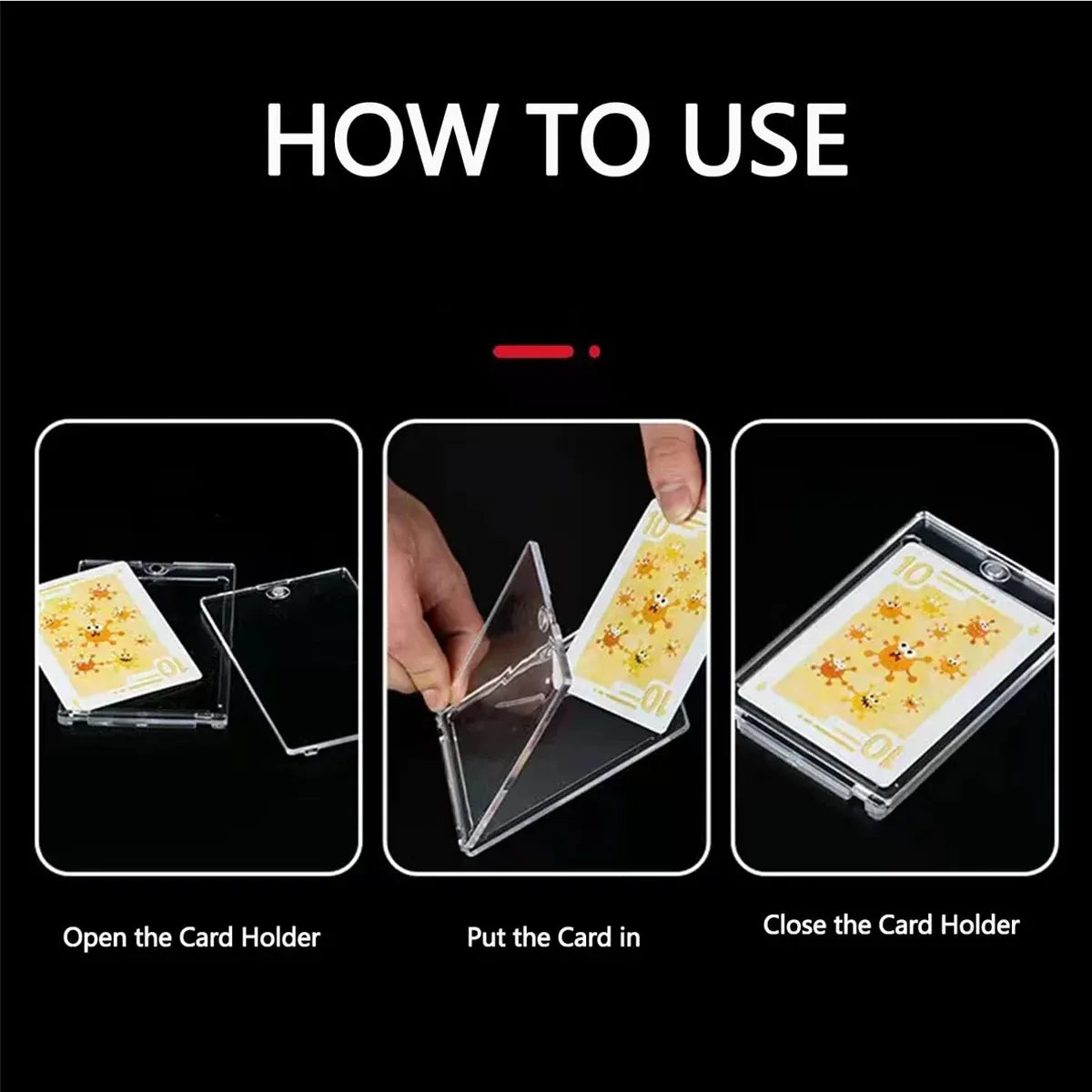 Magnetic Card Sleeve Protector UV Protection Anti Scratch for Cards