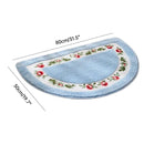 Non Slip Entry Mat Indoor Outdoor Mat Washable Foot Mat Foyer Bedroom - Blue