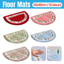 Non Slip Entry Mat Indoor Outdoor Mat Washable Foot Mat Foyer Bedroom - Khaki