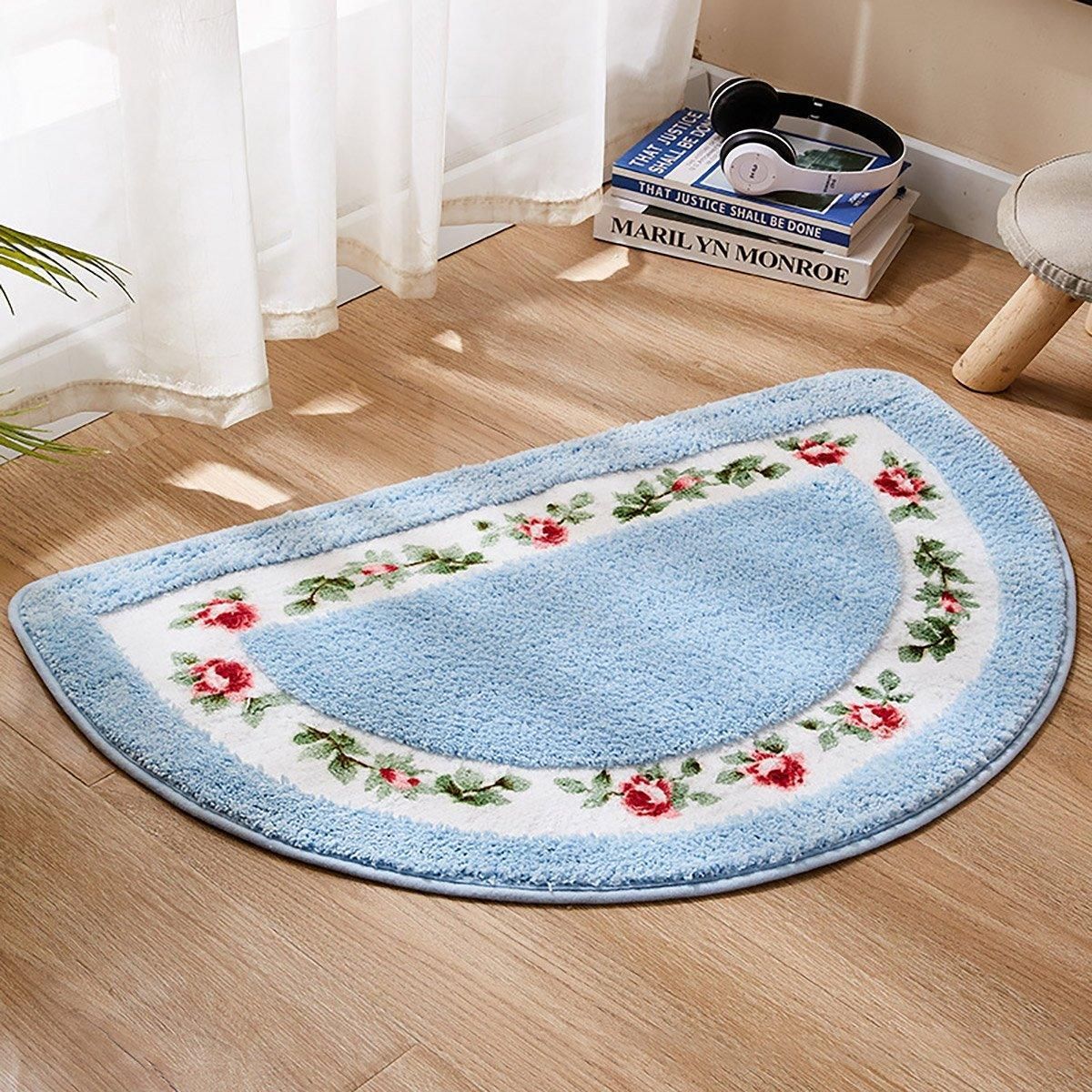 Non Slip Entry Mat Indoor Outdoor Mat Washable Foot Mat Foyer Bedroom - Pink