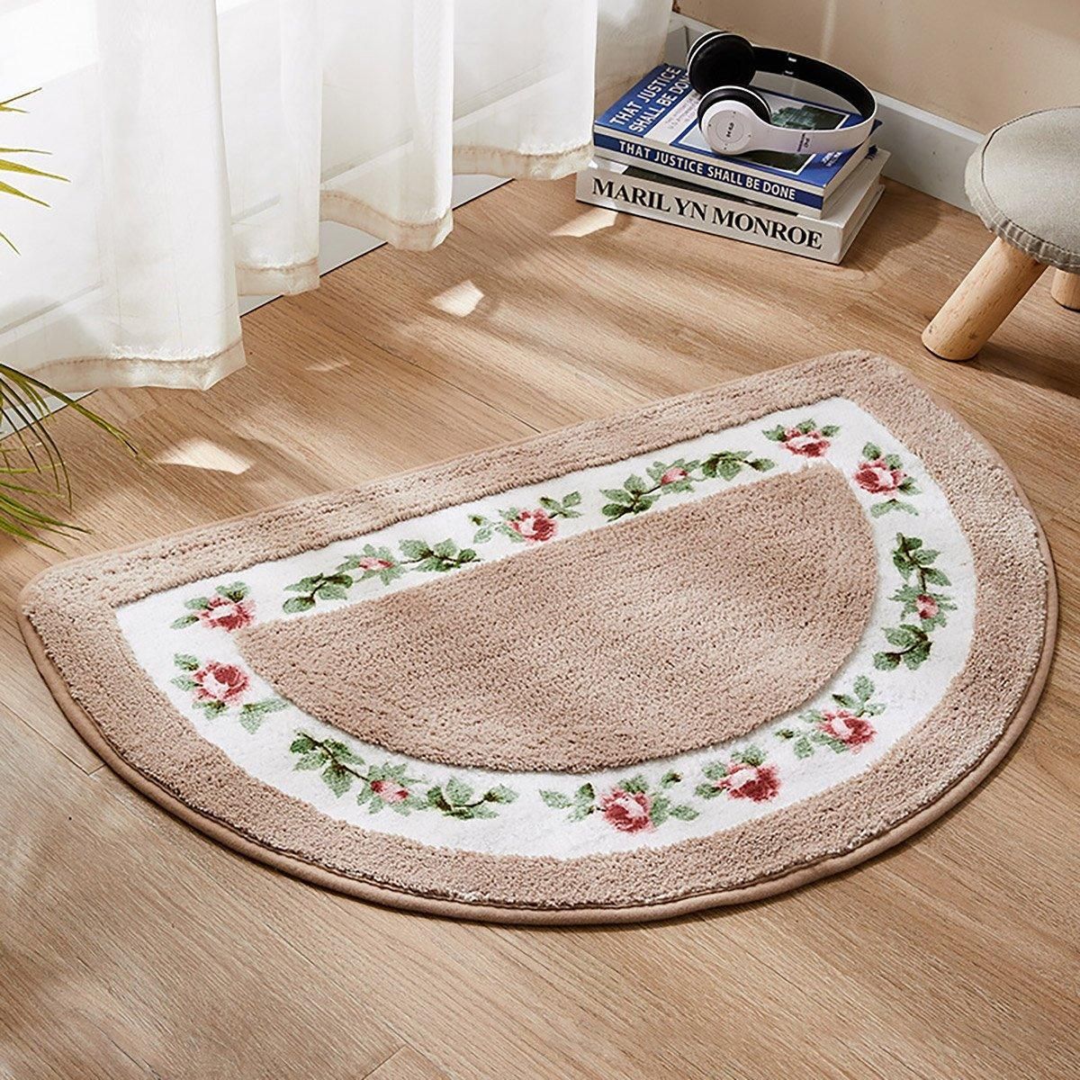 Non Slip Entry Mat Indoor Outdoor Mat Washable Foot Mat Foyer Bedroom - Pink