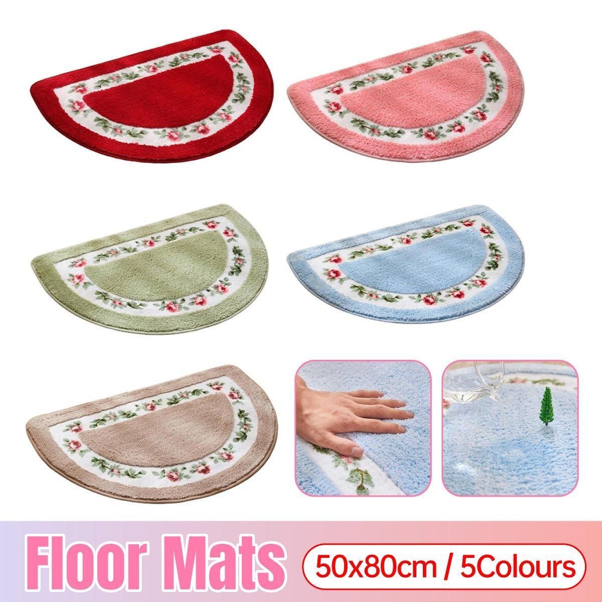 Non Slip Entry Mat Indoor Outdoor Mat Washable Foot Mat Foyer Bedroom - Pink