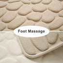 40x60cm Non-Slip Memory Foam Bath Mat Super Absorbent Floor Rug for Bathroom Use - Grey