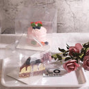 30x Transparent Disposable Cake Boxes with Handles Premium Quality Packagin - 30pcs-5inch-15*15*13cm