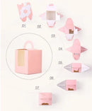 50x Assorted Color Muffin Cake Boxes with Clear Window & Handle High Quality - England style-50PCS
