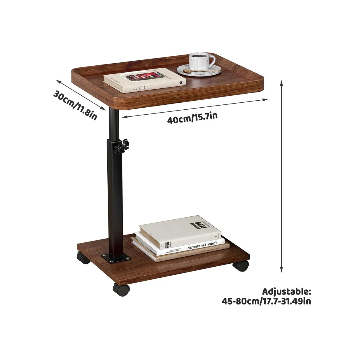 Trolley U-shaped Side Cabinet Multi-functional Luxury Mobile Bedside Table