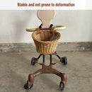 Mini Bike Handlebar Basket Woven Storage for Small or Lightweight Bicycles